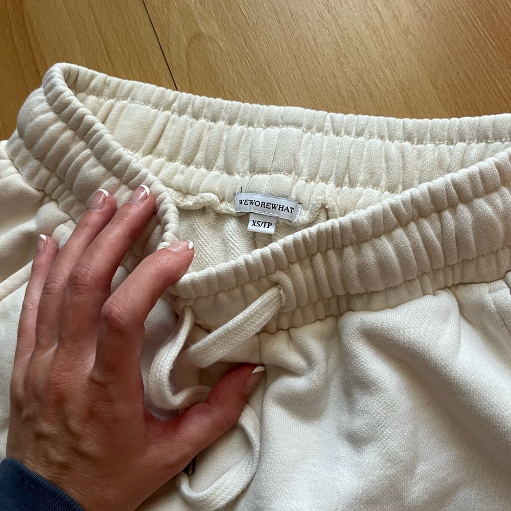 Cream Sweatpants